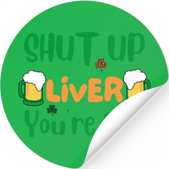 St Patricks Day Beer Shamrock Irish Stickers