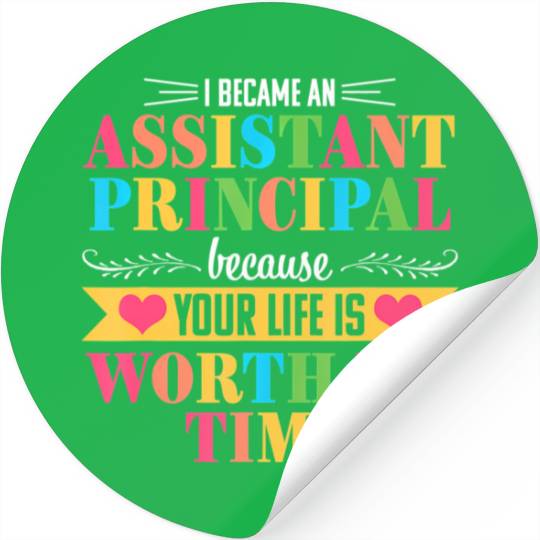 Assistant Principal Cute Appreciation Back to Stickers