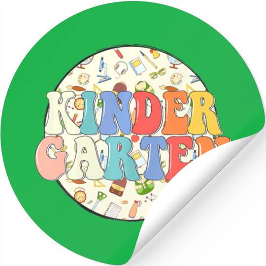 First Day Kindergarten Teacher Student Back To Stickers