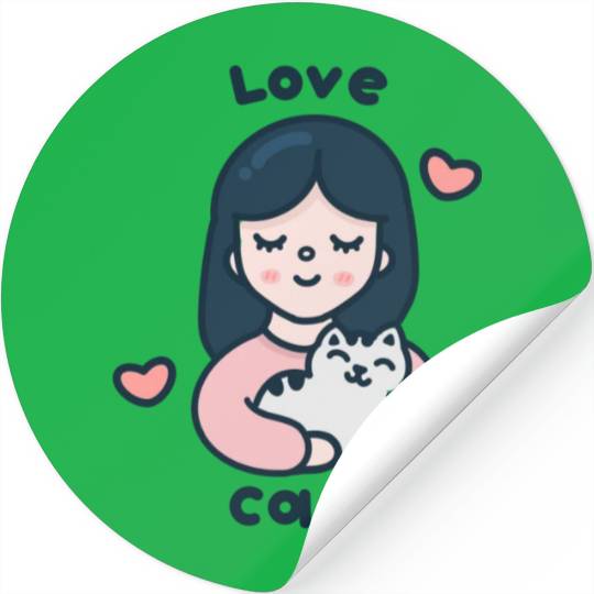 Kawaii Cat Lover Stickers