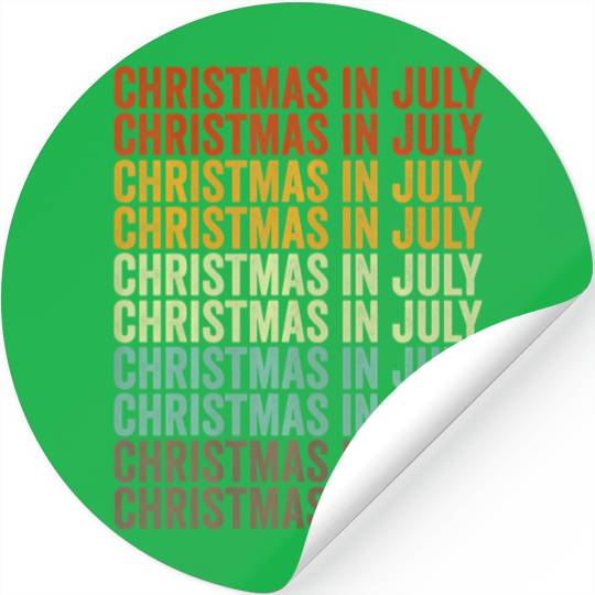 Christmas In July Stickers