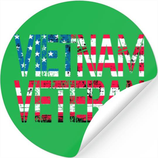 Vietnam Veteran Us Flag Vietnam Vets Stickers