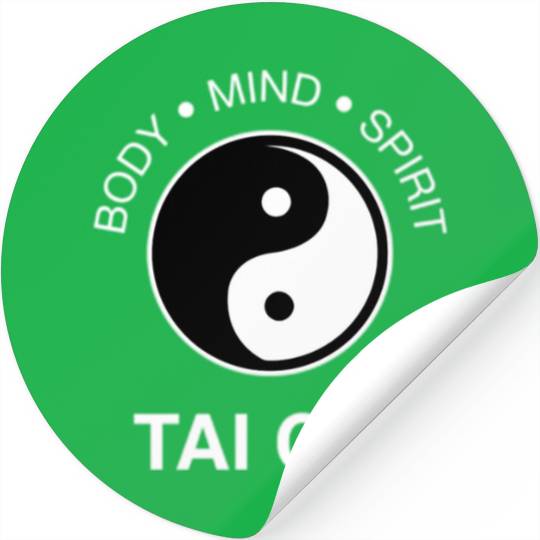 Tai Chi For Mind Body Wellness Yin Yang Stickers