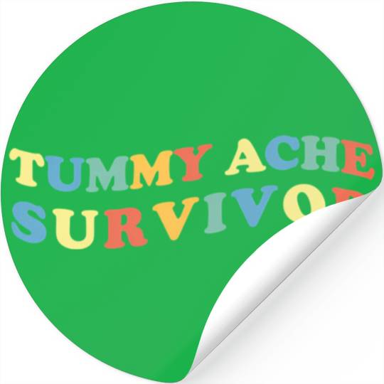 Stomach Ache Tummy Ache Survivor Stickers