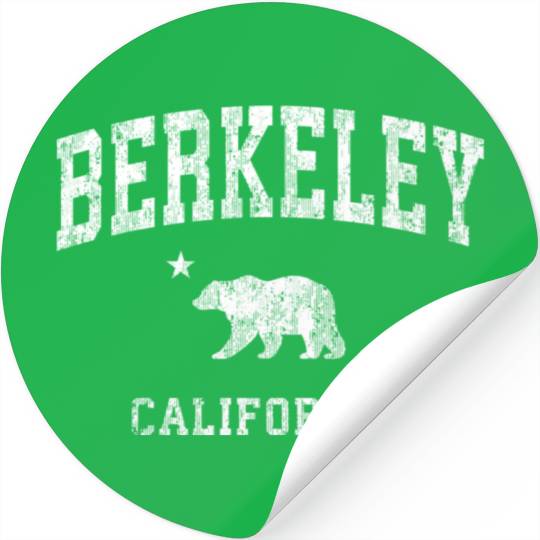 Berkeley California Ca Distressed Sports Stickers