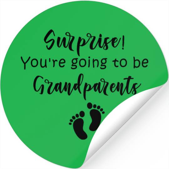 Surprise You re going to be Grandparents Stickers