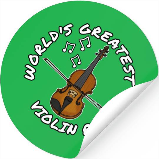 World s Greatest Violin Player Violinist String Stickers