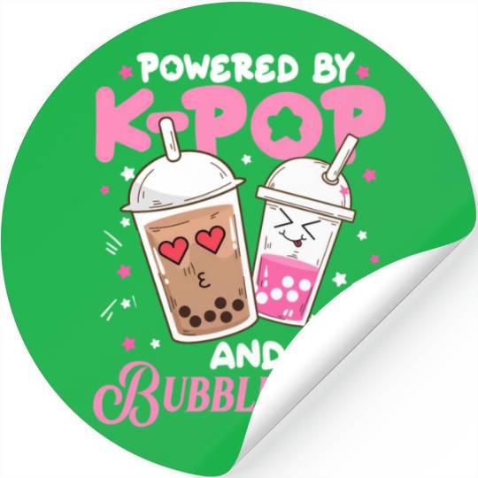Boba Tea aii Anime Powered By Kpop And Bubble Stickers