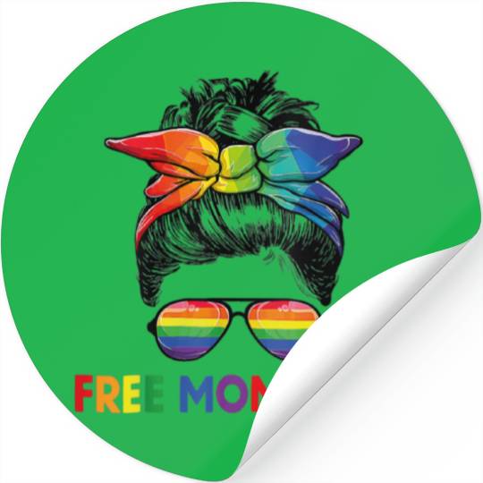 Free Mom Hugs LGBT Pride Free Brother Hugs Stickers