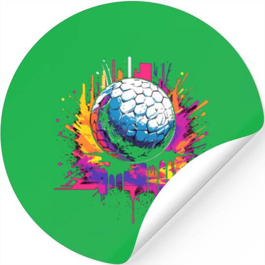Golf Ball Graffiti Golfing Golfer Golf Player Stickers