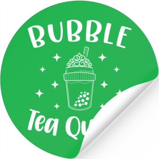 Bubble Tea Queen Boba Tea Drinker Korean Drink Stickers