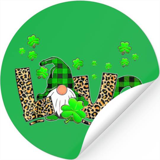 Bleached Love St Patric Day Gnomes Shamrock For Stickers