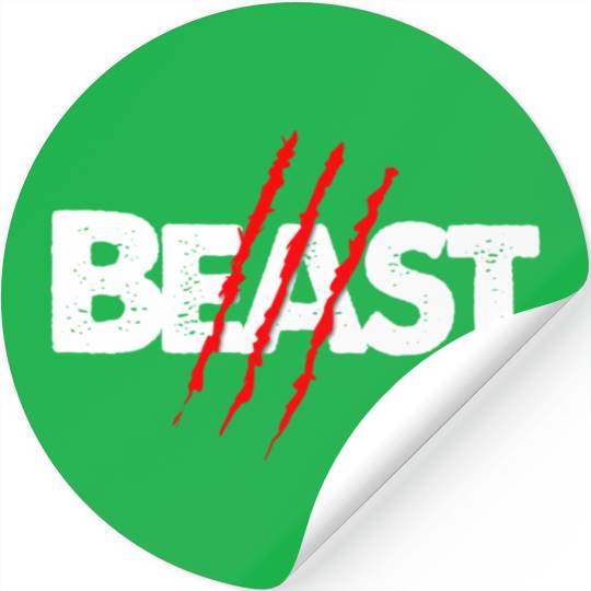 Beast Scratch Stickers