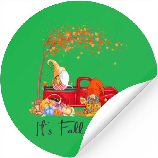 It's Fall Y'all Girls Fall Vibes Autumn Leaves Stickers