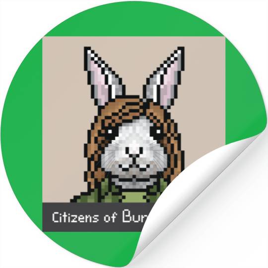 Citizens of Bunny Nation NFT #69 Artwork Stickers