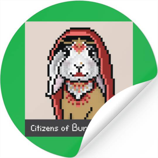 Citizens of Bunny Nation NFT #56 Artwork Stickers