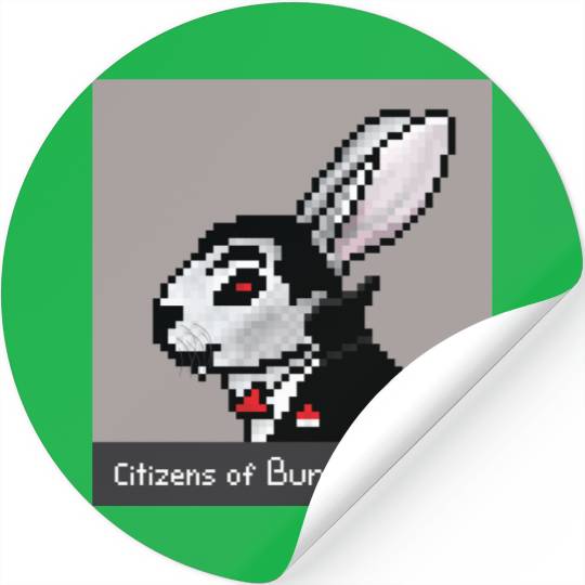 Citizens of Bunny Nation NFT #32 Artwork Stickers