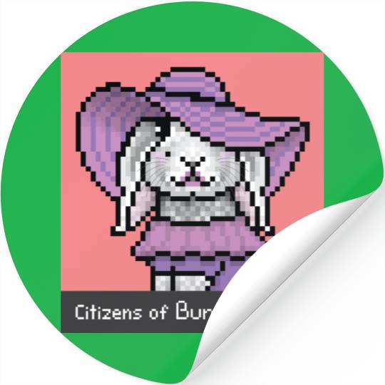 Citizens of Bunny Nation NFT #25 Artwork Stickers