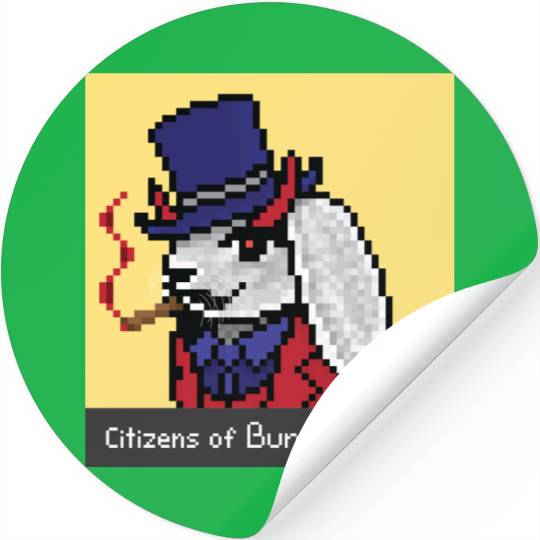 Citizens of Bunny Nation NFT #54 Artwork Stickers
