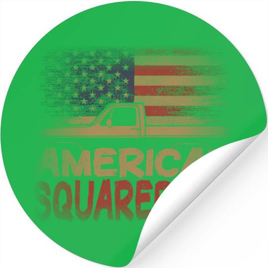 American Flag Square Body American Squarebody Truc Stickers