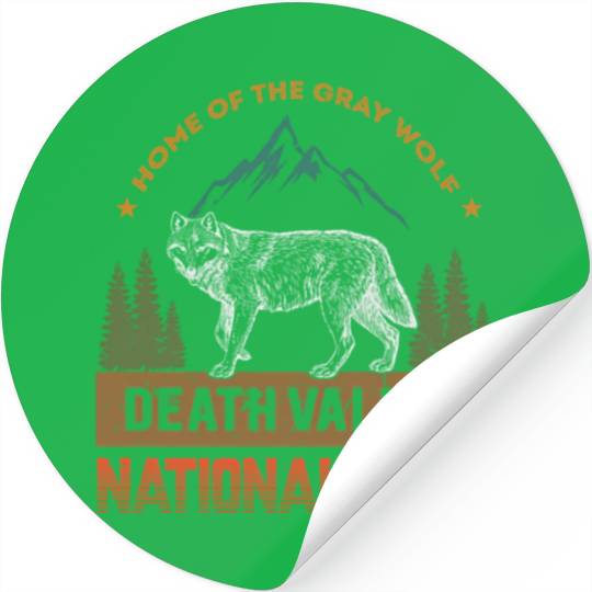 Death Valley National Park Wolf Stickers