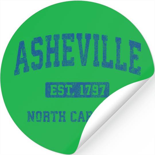 Asheville North Carolina Athletic Sports Stickers
