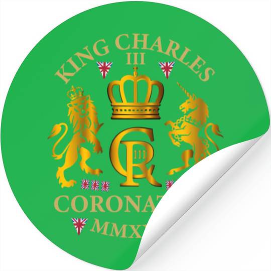 King Charles Iii British Monarch Royal Coronation Stickers