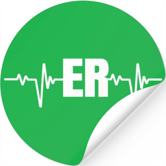 Emergency Medicine Emergency Room Nurse Er Hebeat Stickers