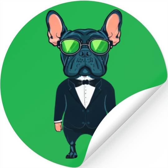 Frenchie The Gangster Stickers