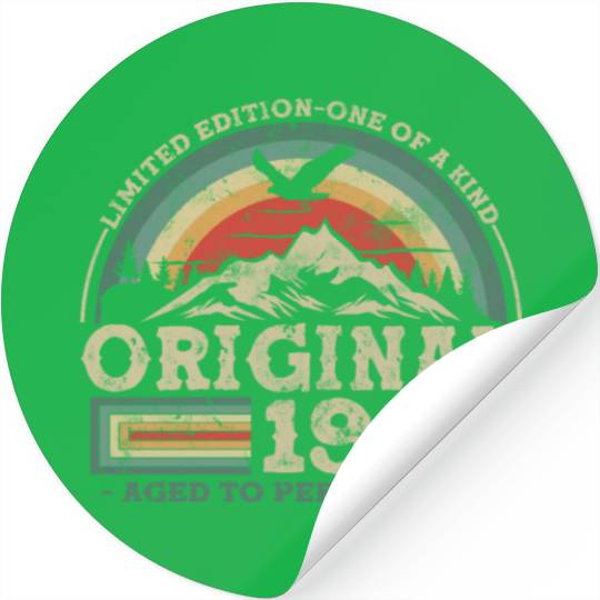Vintage 1967 Birthday Stickers