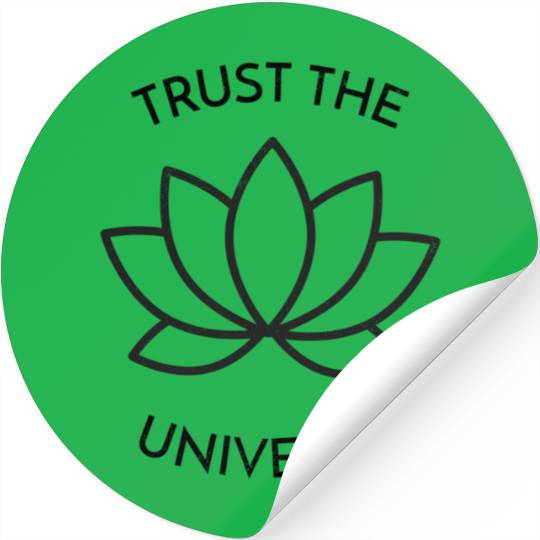 Meditate Yoga Meditating Trust The Universe Stickers
