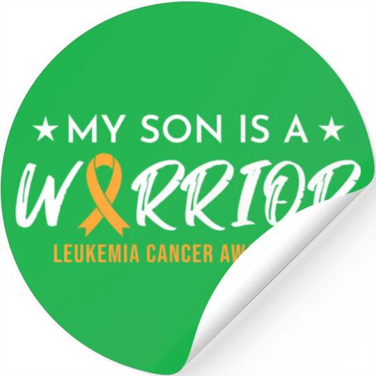 Son Warrior Leukemia Cancer Stickers