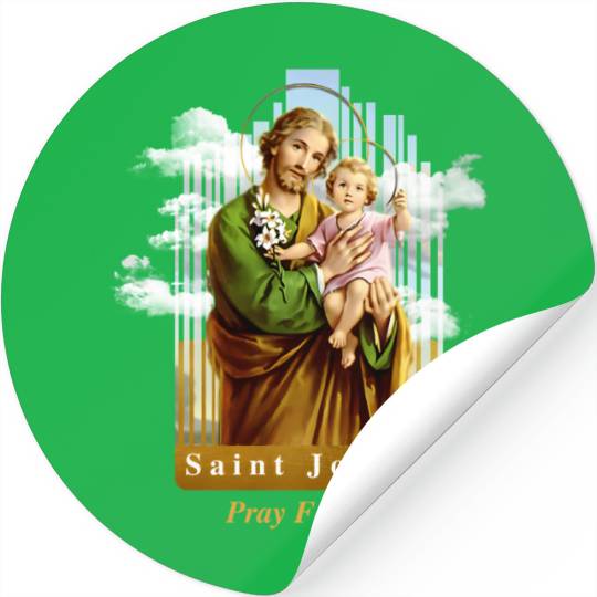Saint Joseph Catholic Church St Joseph With Infant Stickers
