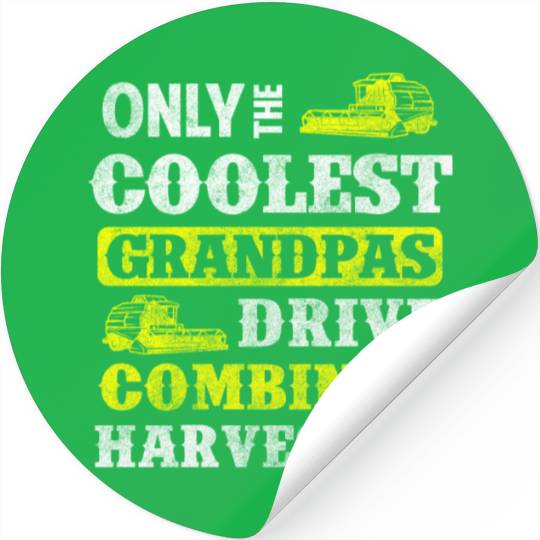 Harvest Field Worker Tractor Farmer Stickers