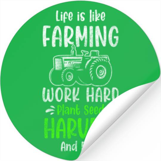 Harvest Field Worker Field Stickers