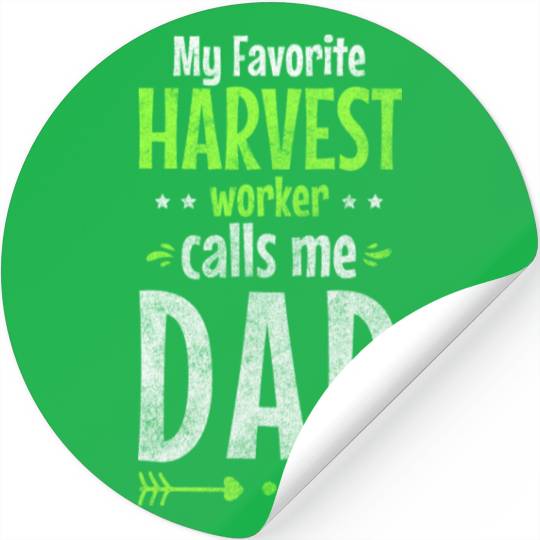 Farmer Farm Harvest Time Vegetable Stickers