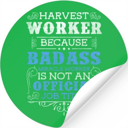 Harvest Agriculture Tractor Farmer Stickers