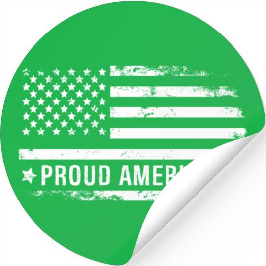 I Am A Proud American And Patriot Stickers