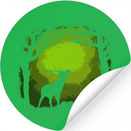 Forest Deer Stickers