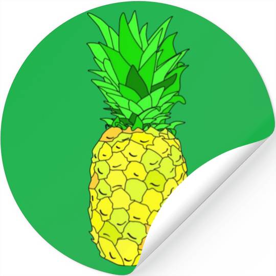 Pineapple Pun Illustration Stickers