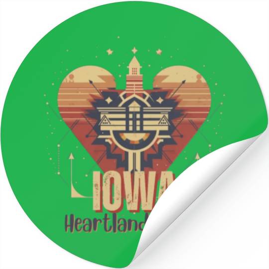 IOWA Heartland Spirit Stickers