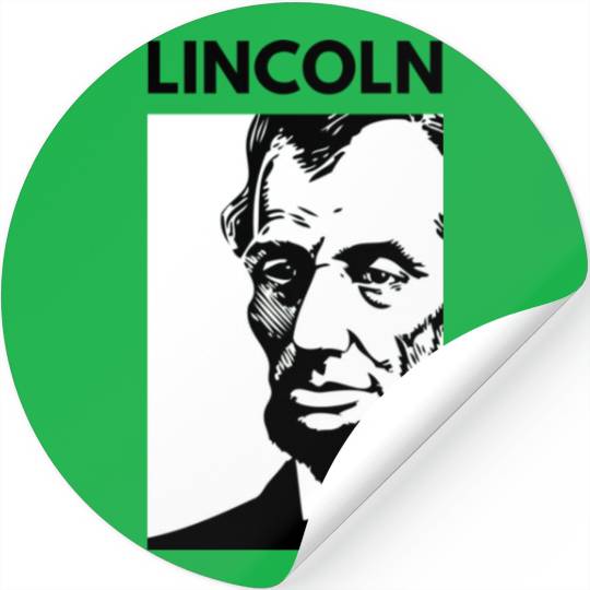 Black White Abraham Lincoln Stickers