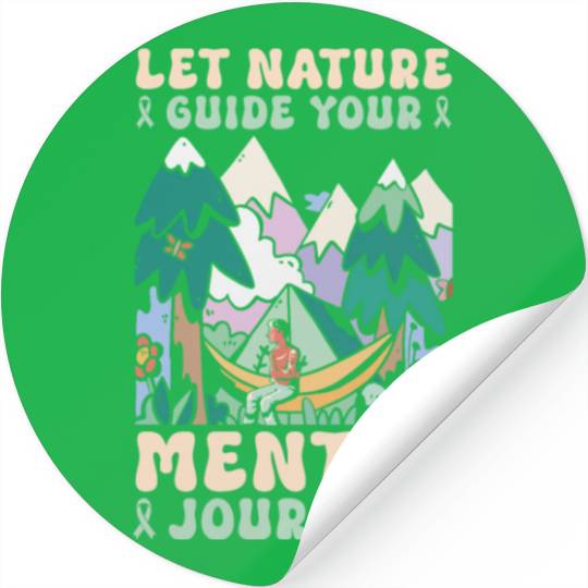 Mental Health Nature Environment Health Awareness Stickers