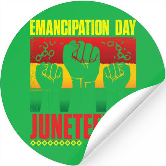 Ecipation Day 1865 African American Juneteenth Fla Stickers