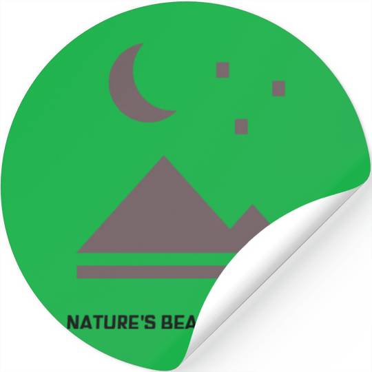 Nature's Beauty Awaits Camping Stickers