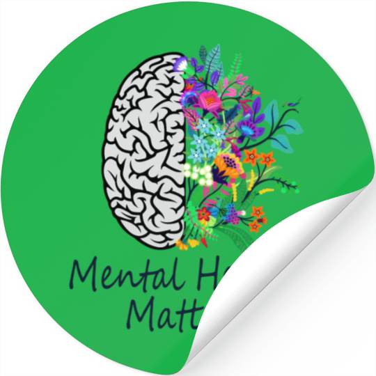 Mental Health Matters Brain Illness Mental Health Stickers