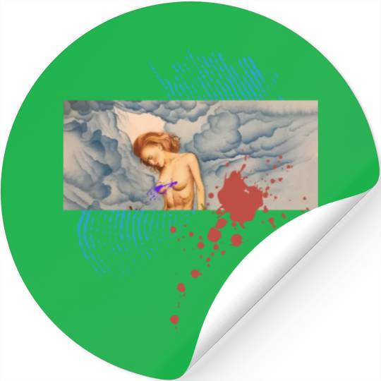 storm clouds girl Stickers