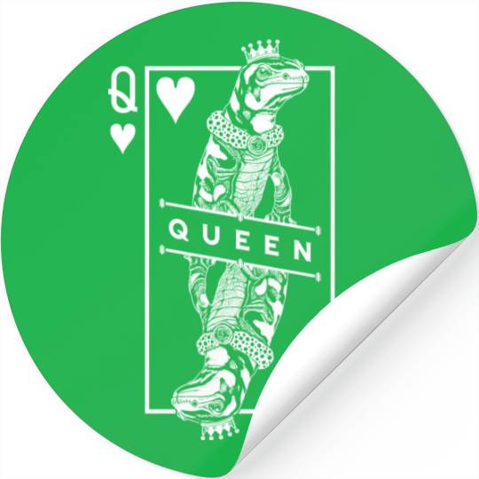 Tiger Salamander Lover Queen Of Hearts Funny Pet Stickers