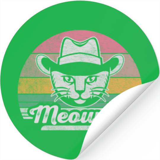Mashup Between Meow And Howdy Cat Meme Cat Stickers