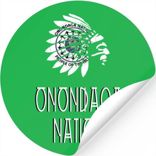 Onondaga Nation Indigenous Native American Headdre Stickers